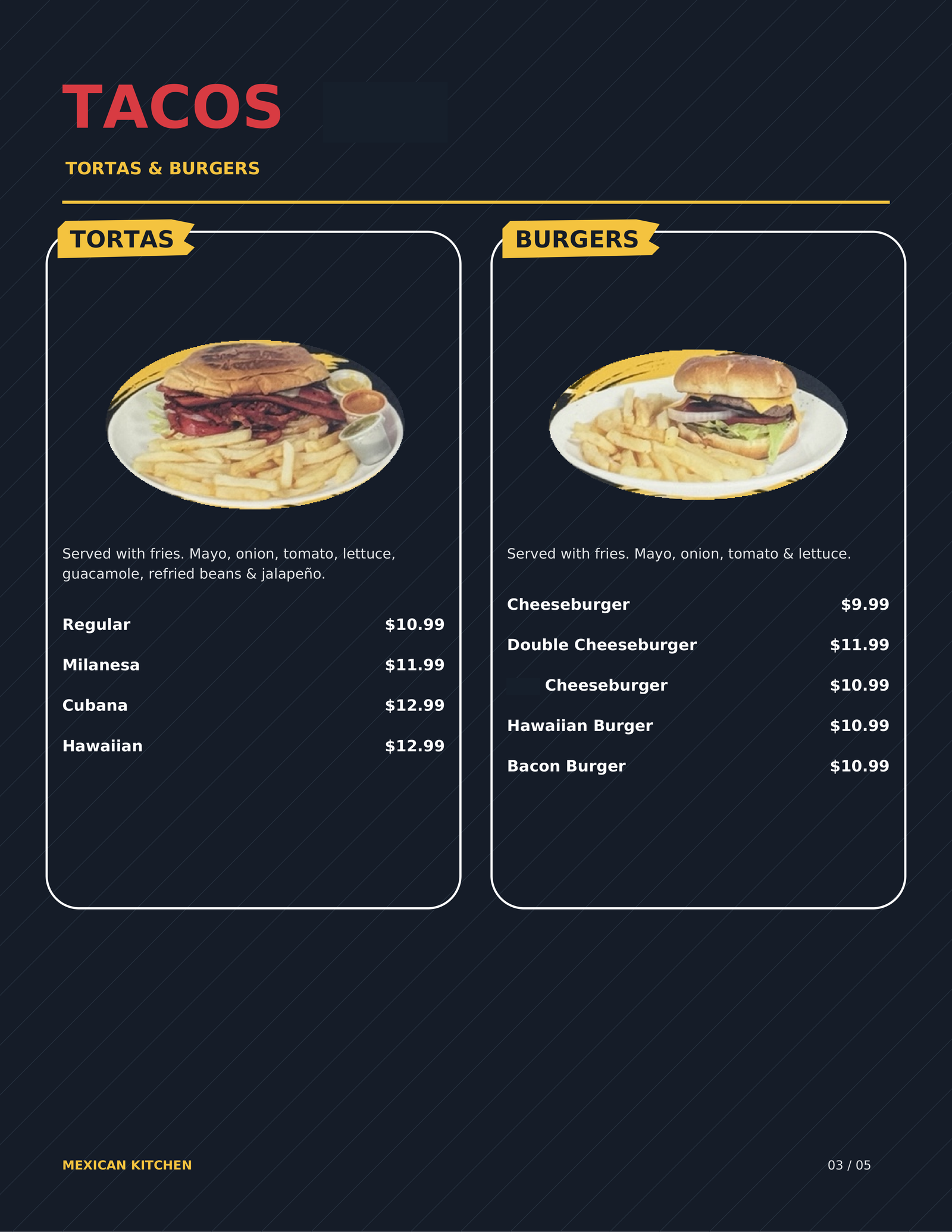 TACOS menu page 3
